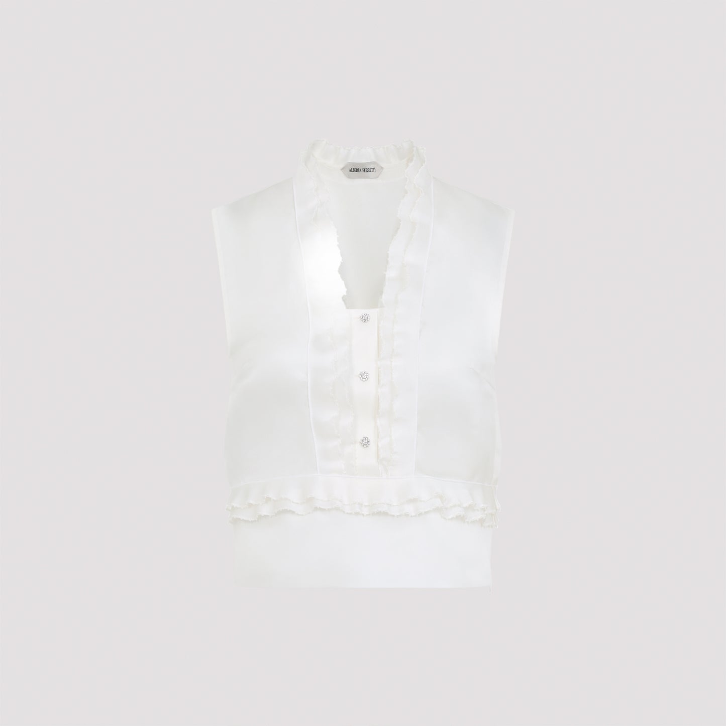 Alberta Ferretti Triple Organza Top