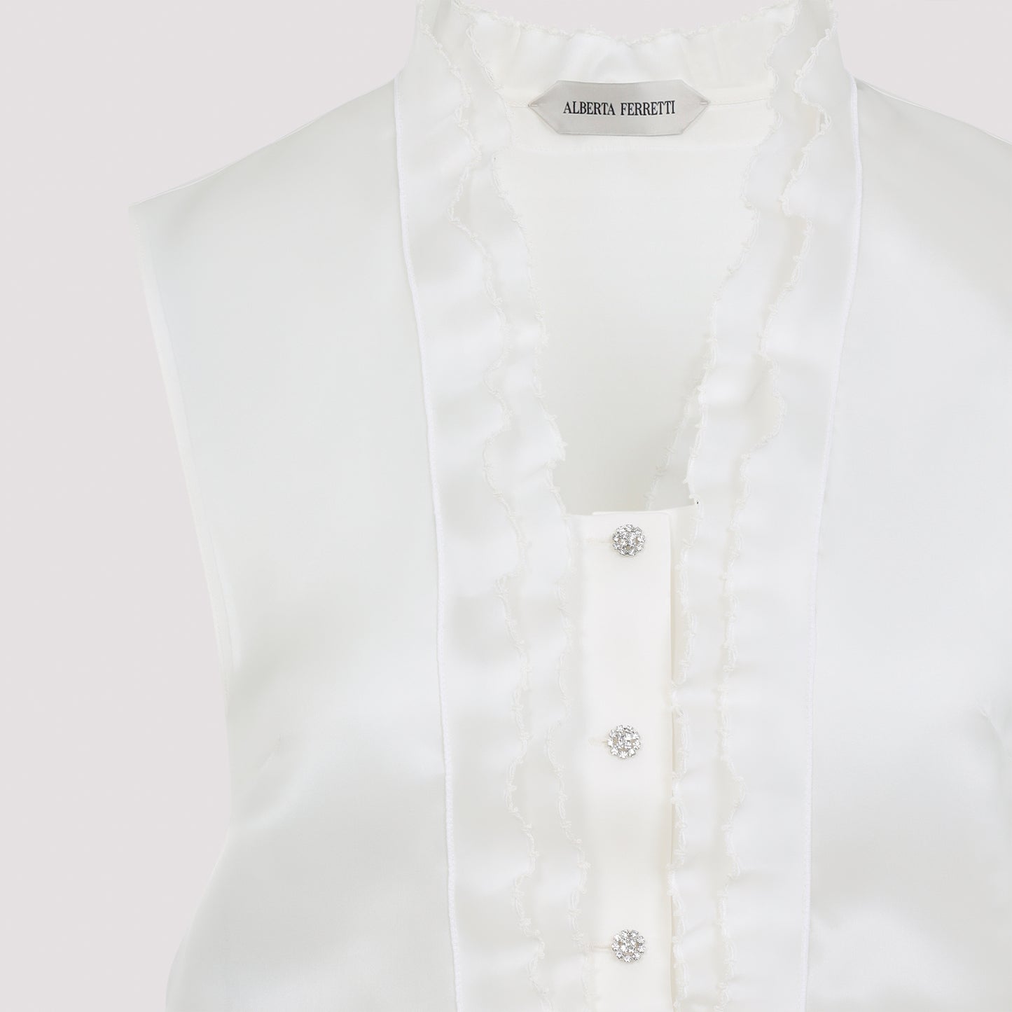 Alberta Ferretti Triple Organza Top