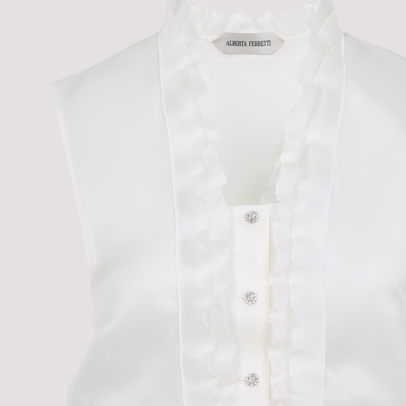 Alberta Ferretti Triple Organza Top