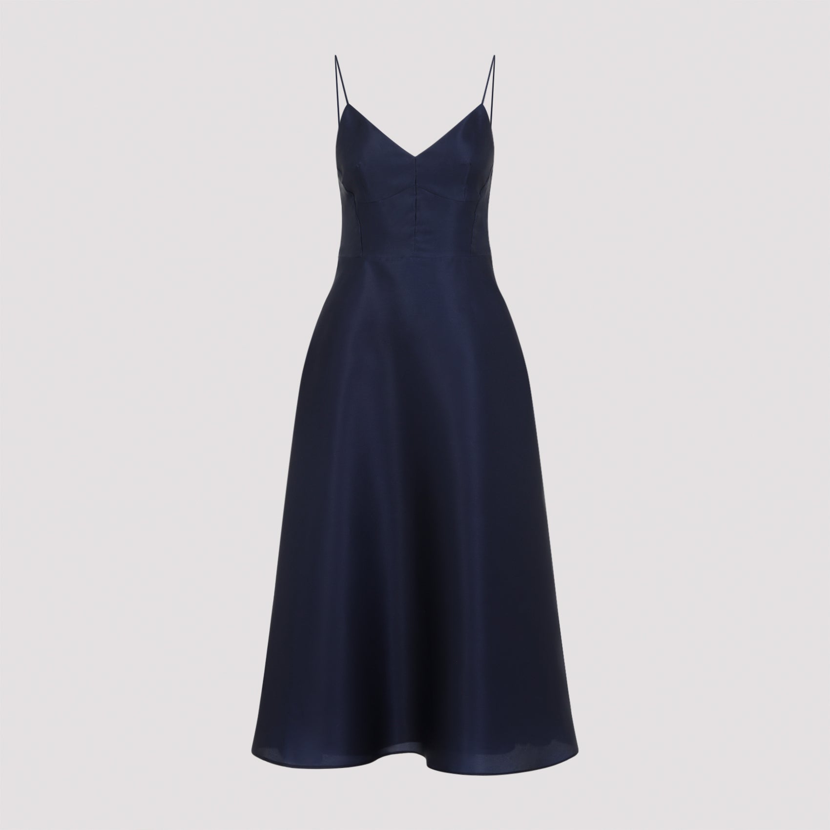 Alberta Ferretti Triple Organza Midi Dress