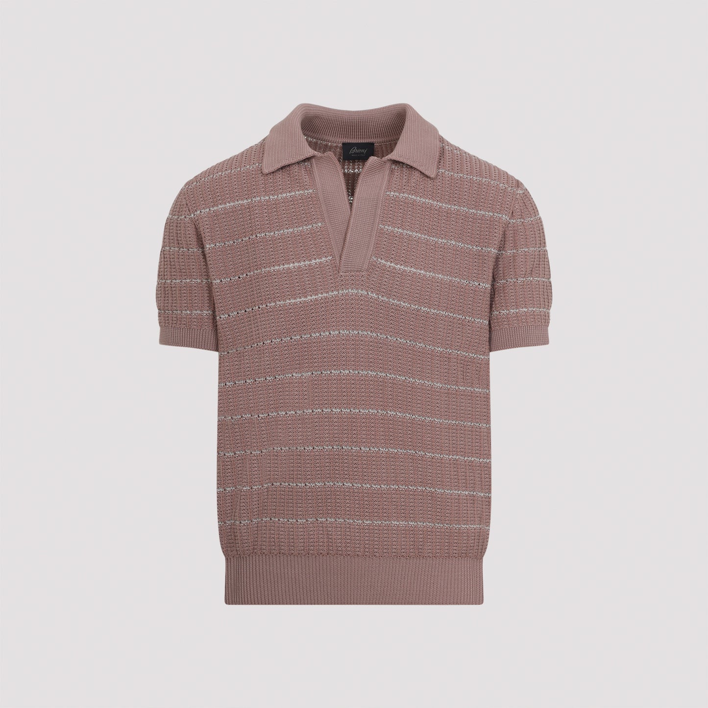 Brioni Short Sleeves Open Polo