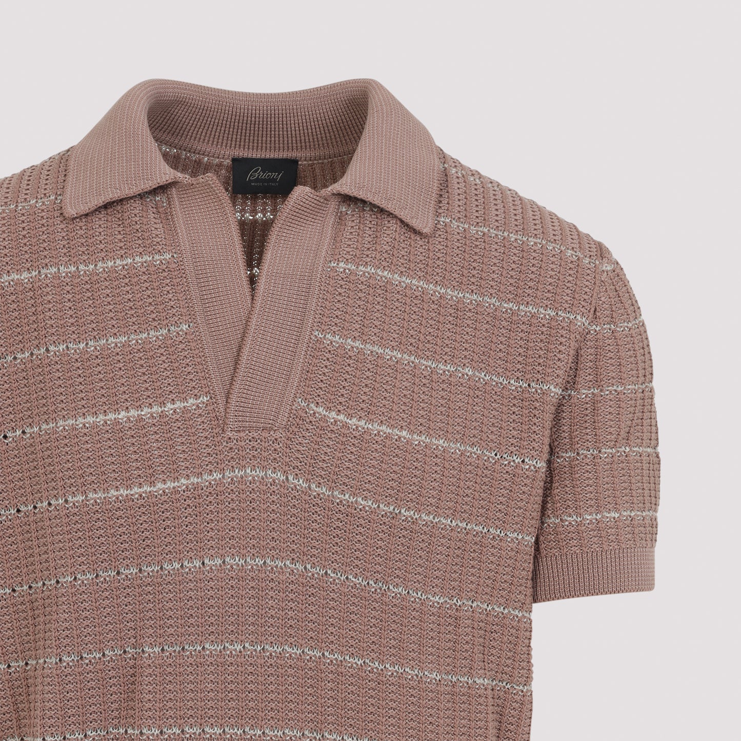 Brioni Short Sleeves Open Polo