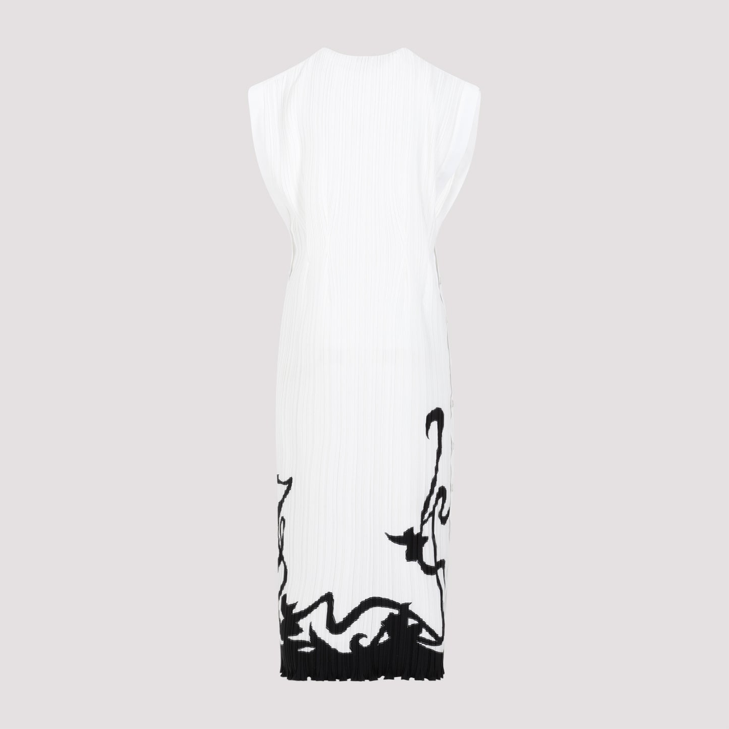Lanvin Sleeveless Pleated Midi Dress