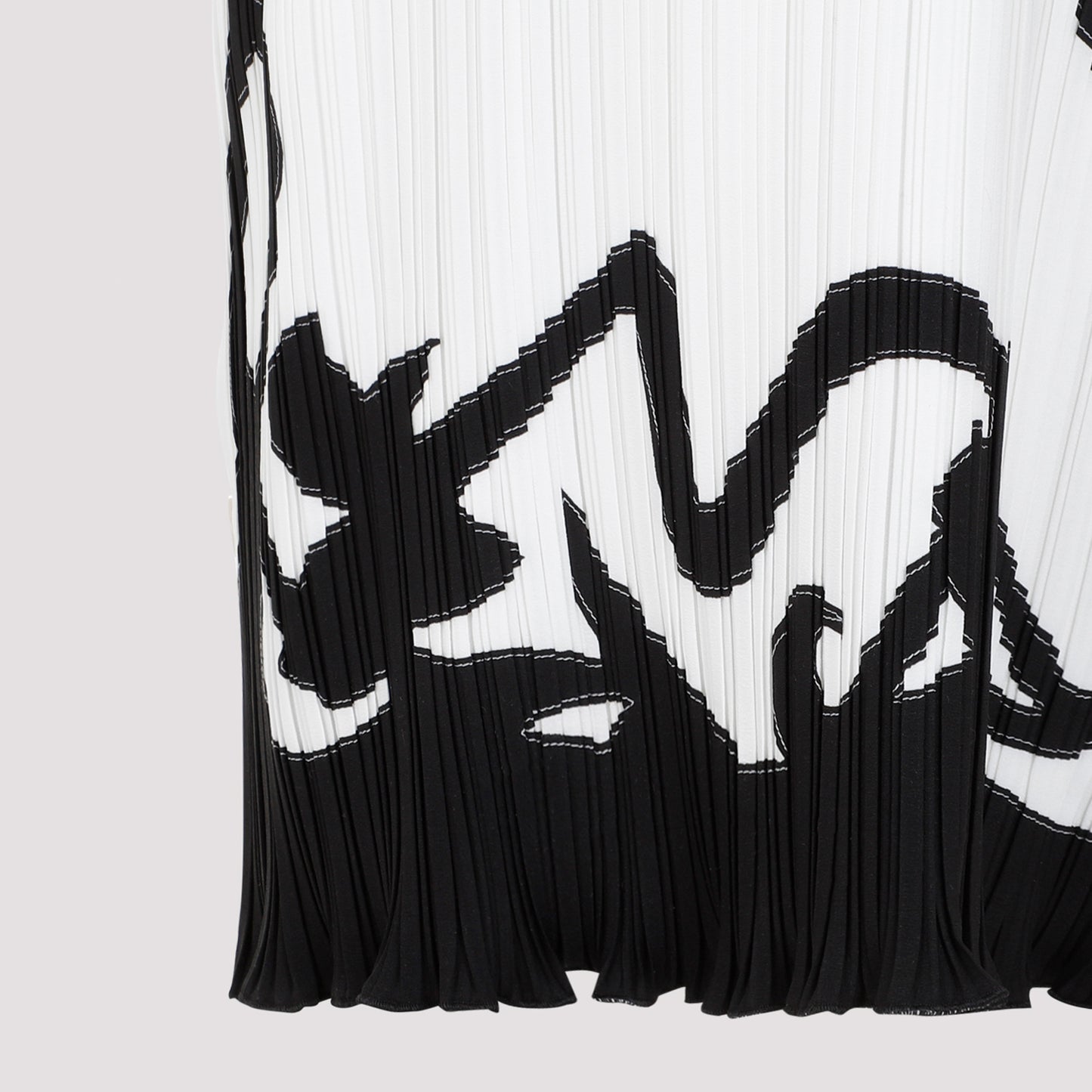 Lanvin Sleeveless Pleated Midi Dress
