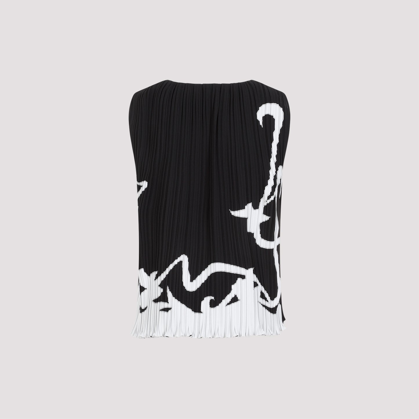 Lanvin Sleeveless Pleated Top