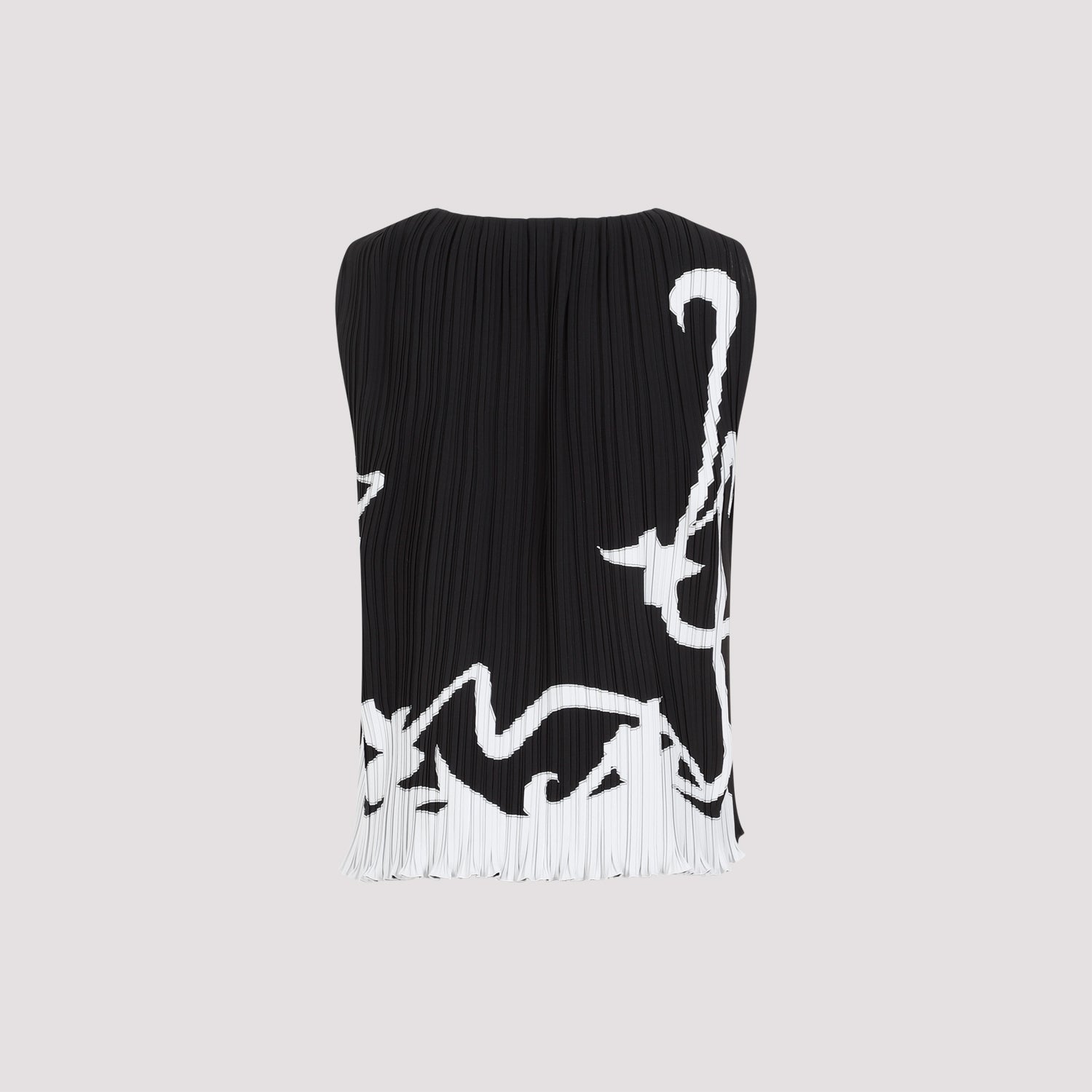 Lanvin Sleeveless Pleated Top
