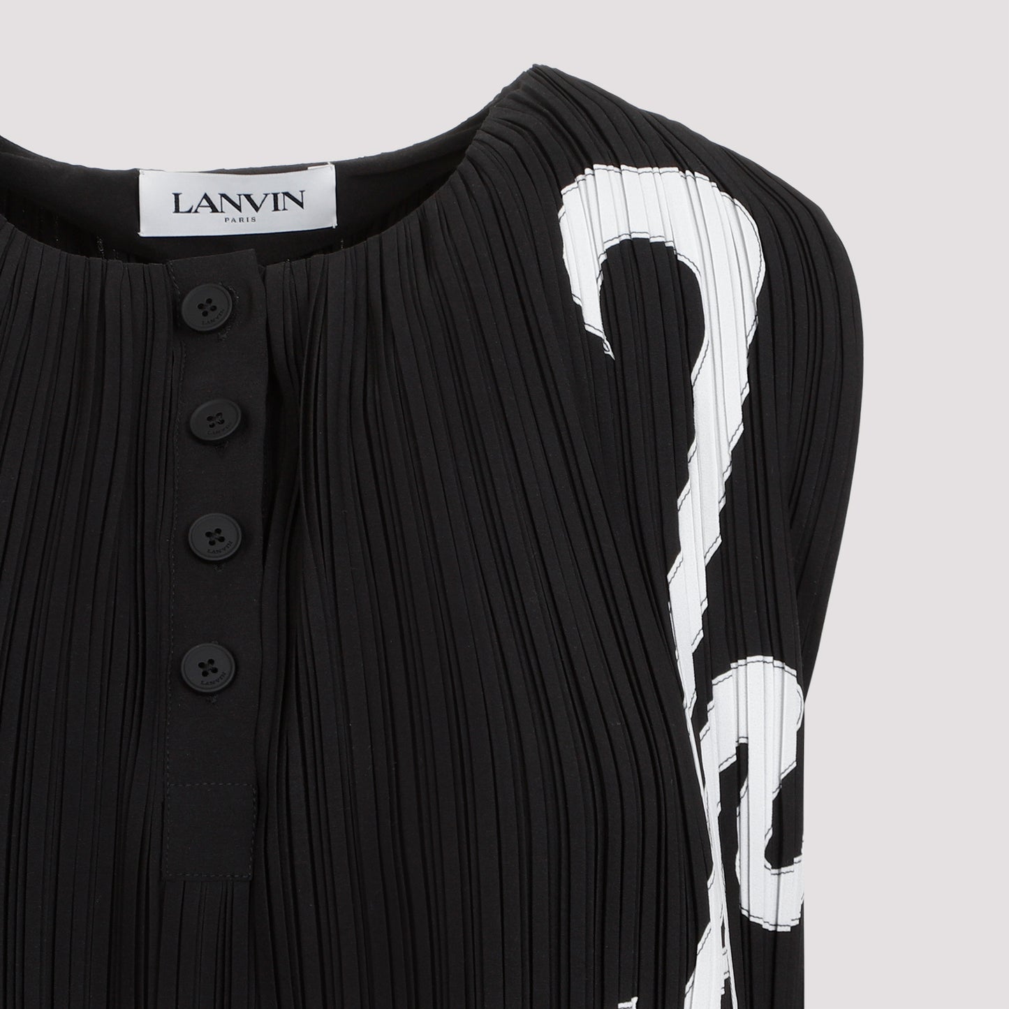 Lanvin Sleeveless Pleated Top