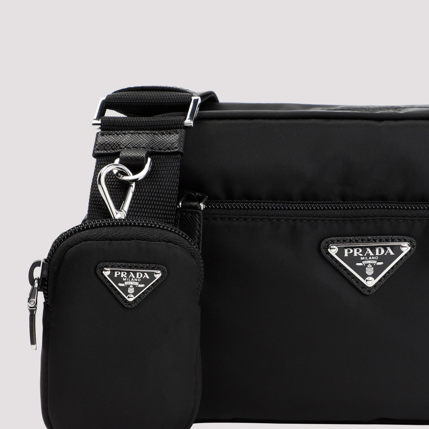 Prada Re-Nylon and leather Shoulder Bag