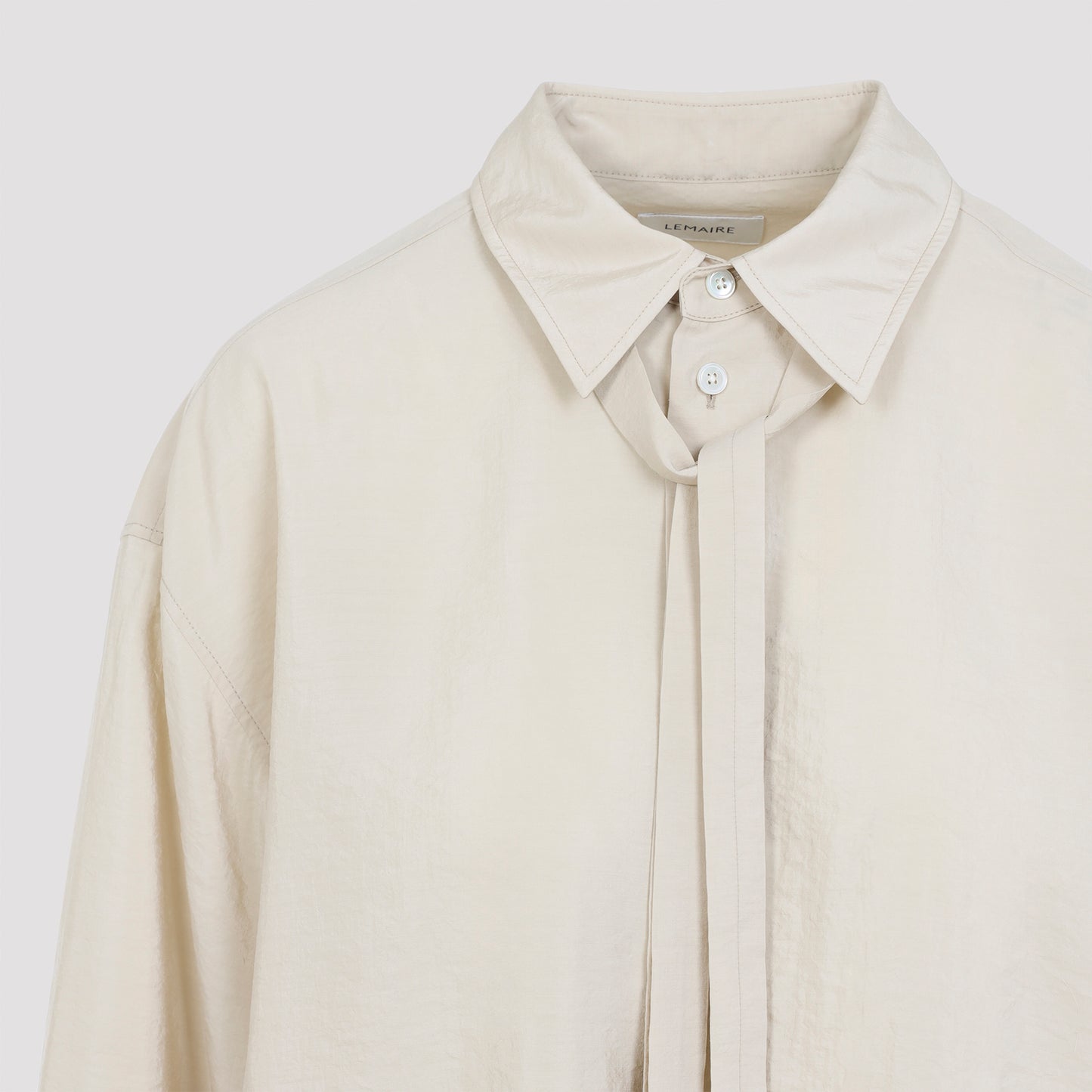 Lemaire Long Shirt With Tie