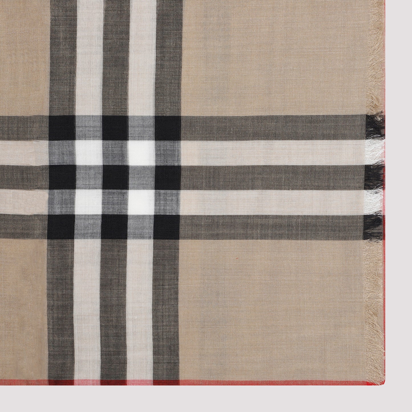 Burberry Wool and Silk Check Scarf