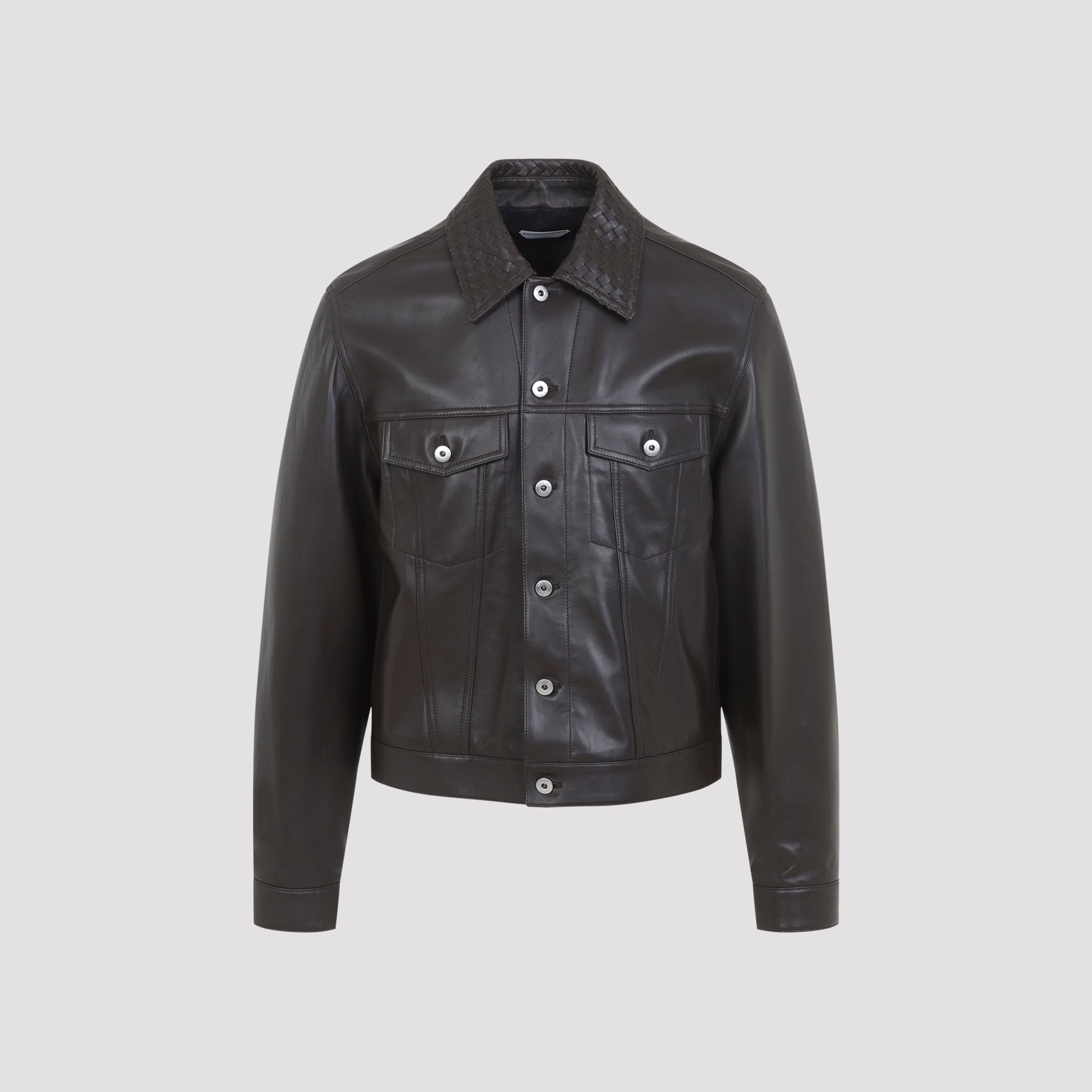 Bottega Veneta Intrecciato Collar Jacket