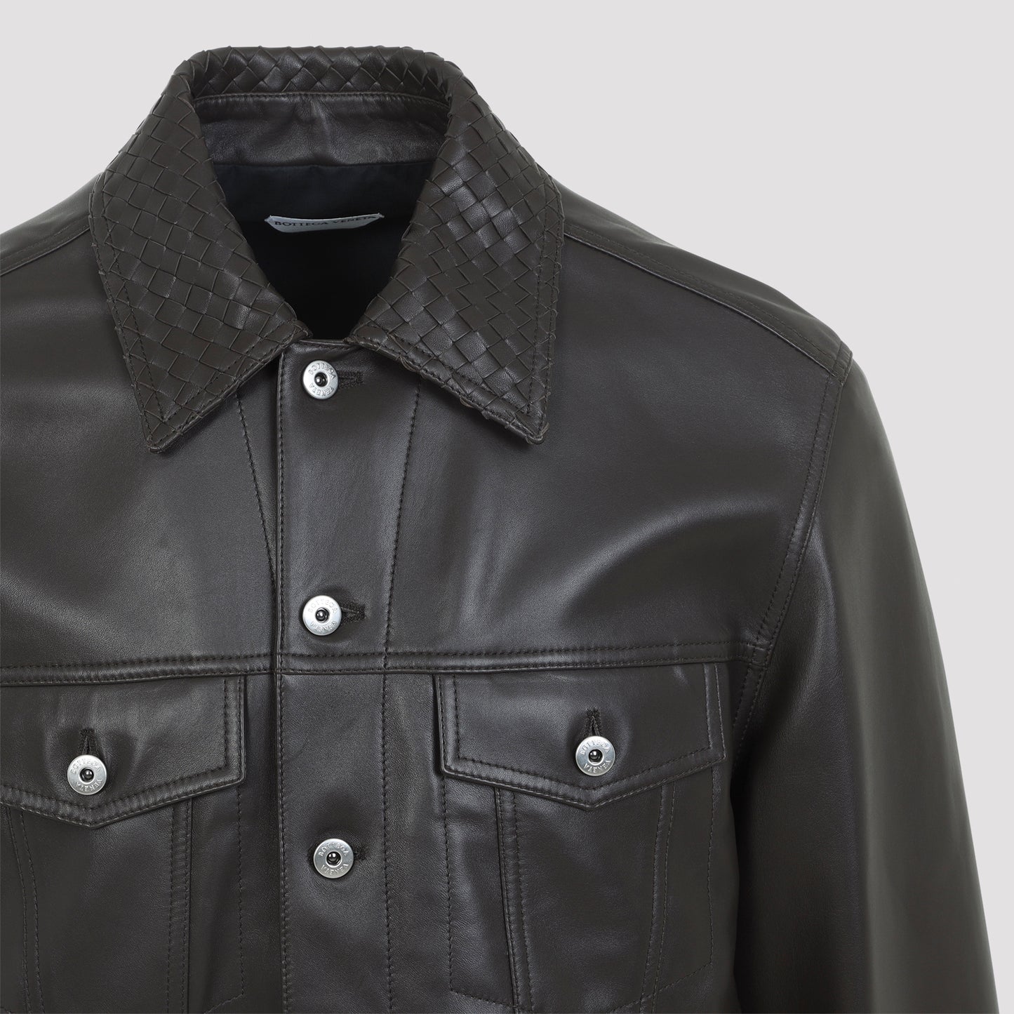 Bottega Veneta Intrecciato Collar Jacket