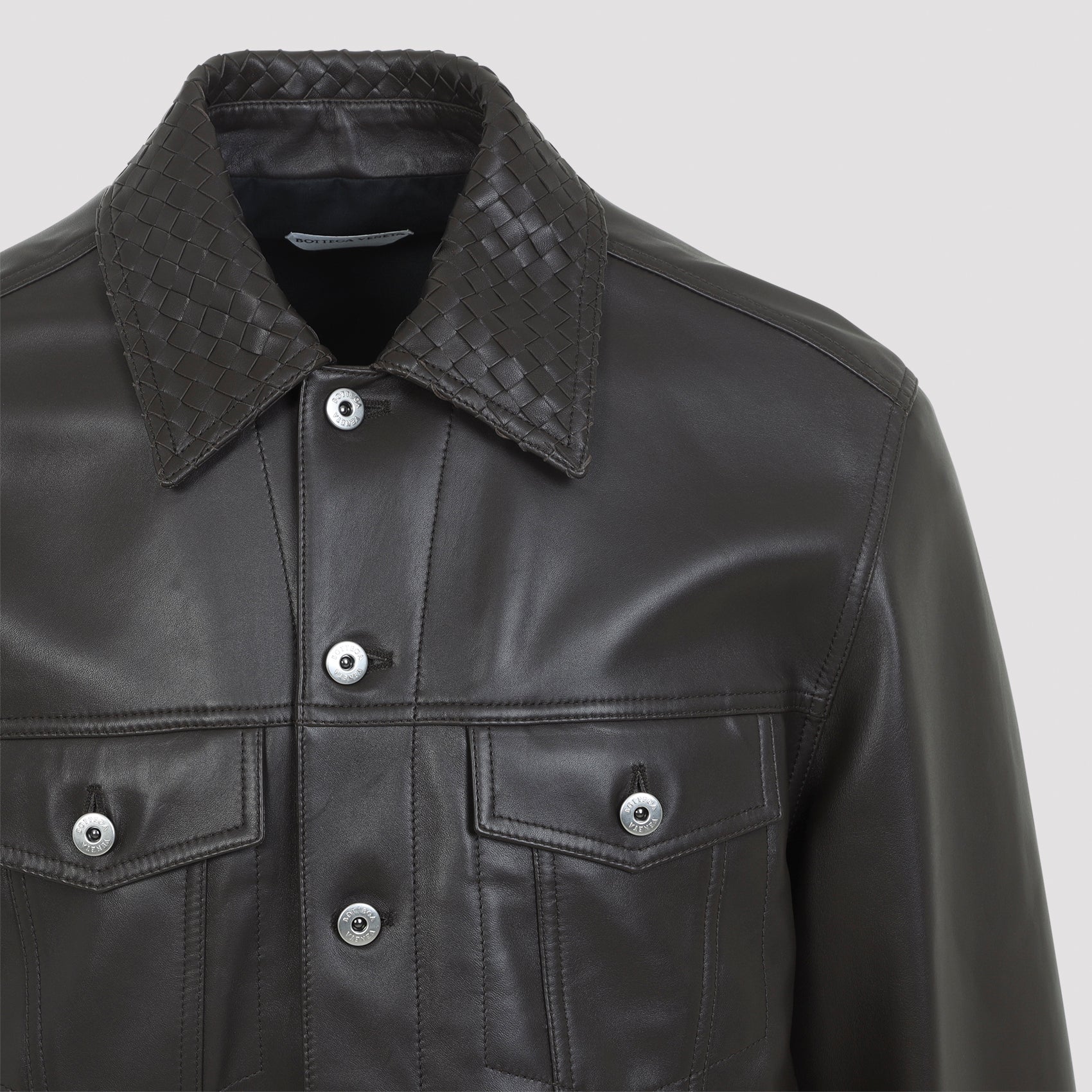 Bottega Veneta Intrecciato Collar Jacket