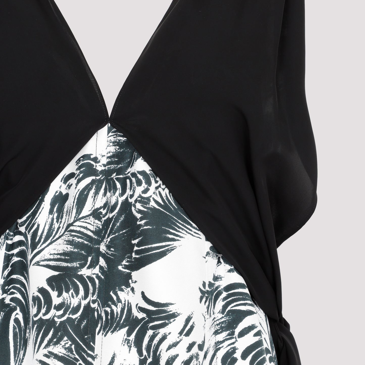 Bottega Veneta Printed Silk Long Dress