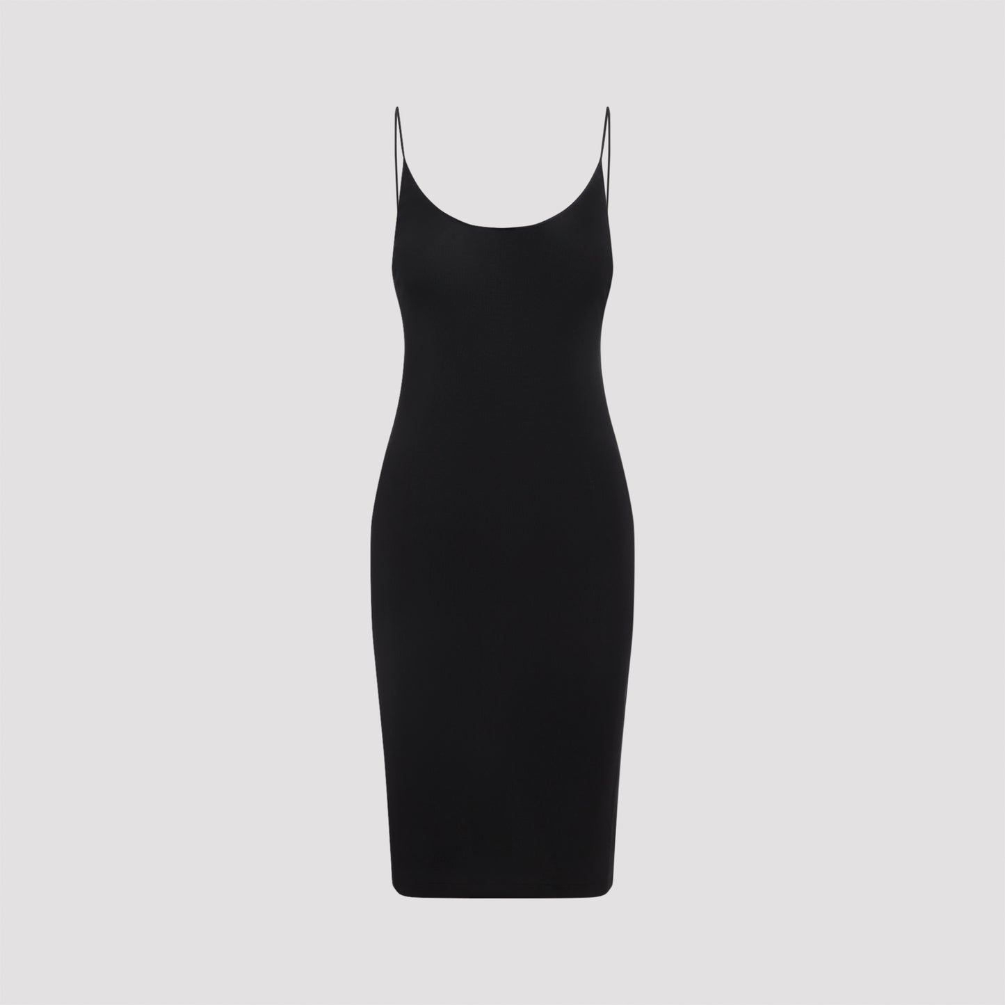 Saint Laurent Open-Back Cassandre Knit Dress
