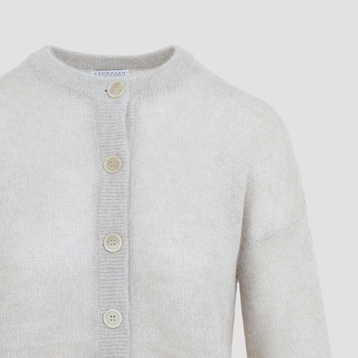 Brunello Cucinelli Shimmer Knit Cardigan