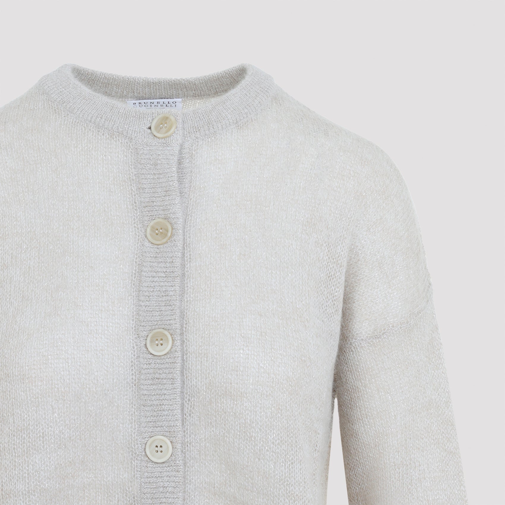 Brunello Cucinelli Shimmer Knit Cardigan