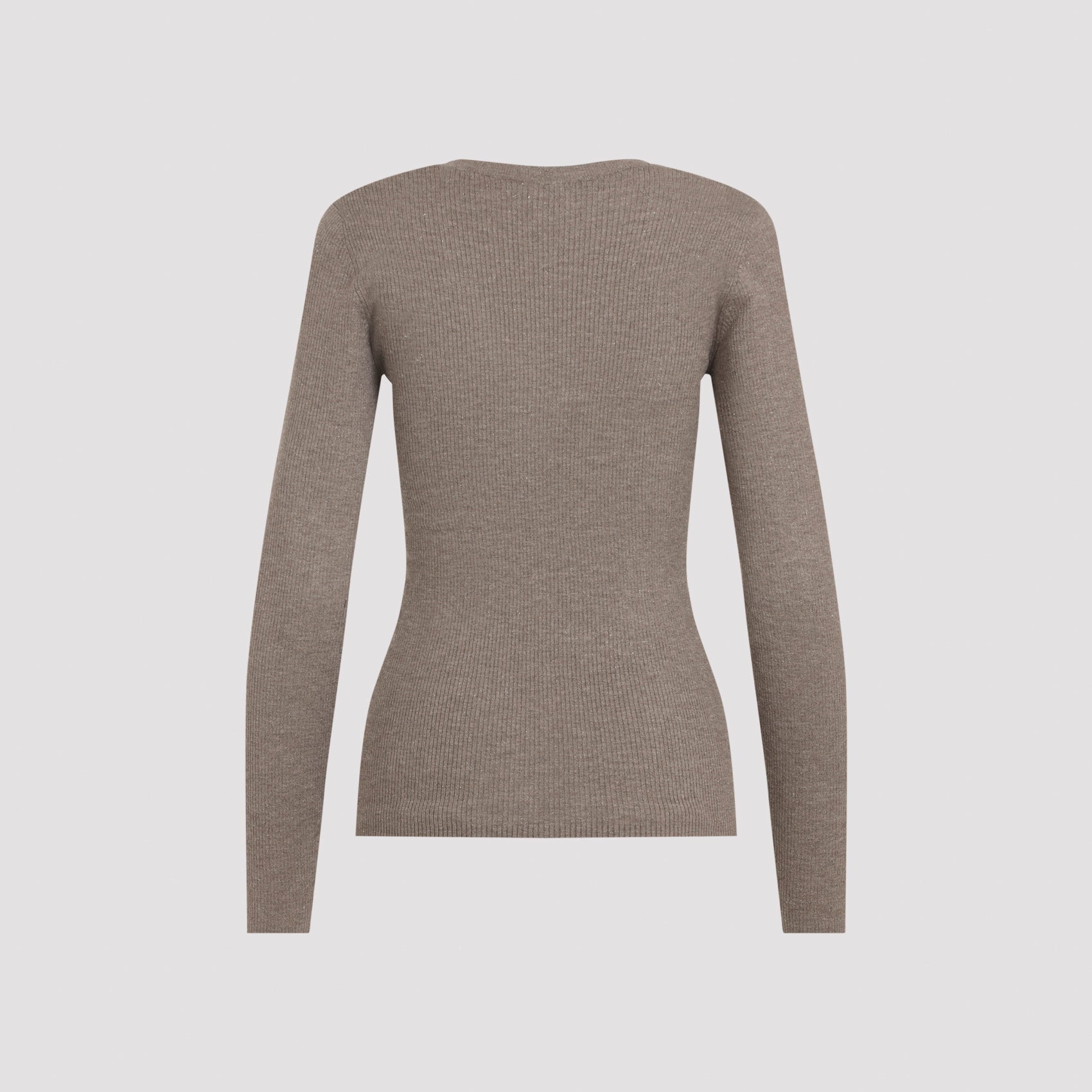 Brunello Cucinelli Ribbed V-Neck Sweater