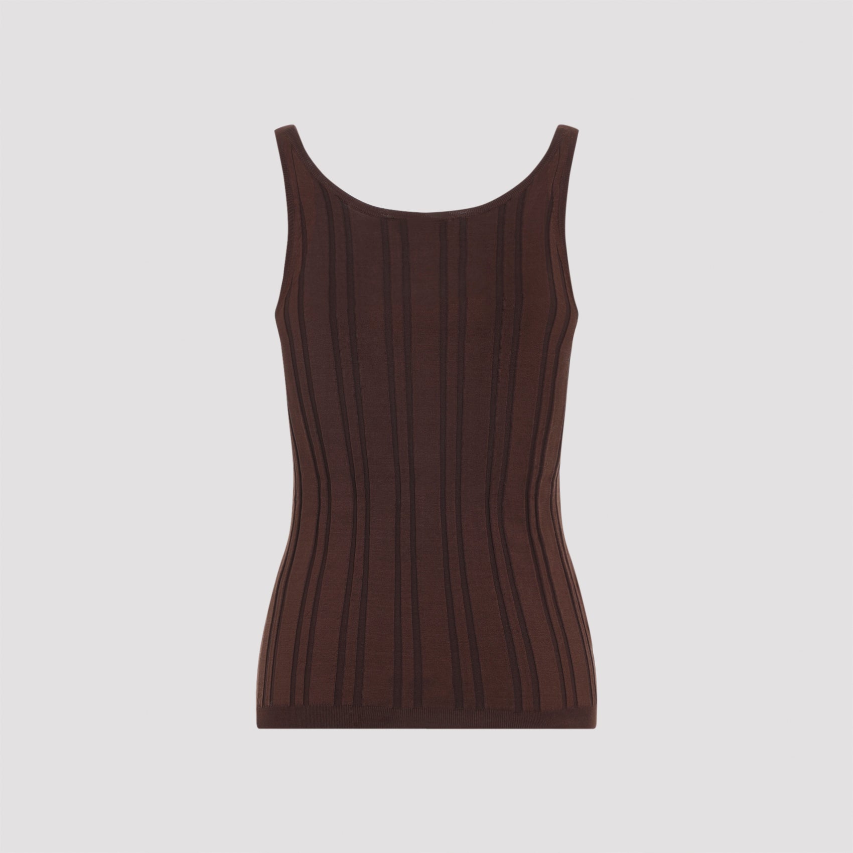 Prada Ribbed Knit Tank Top