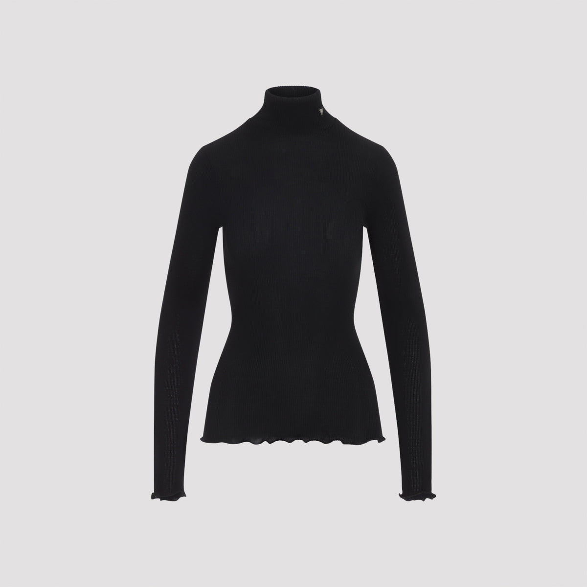Prada Ribbed Knit Turtleneck Top