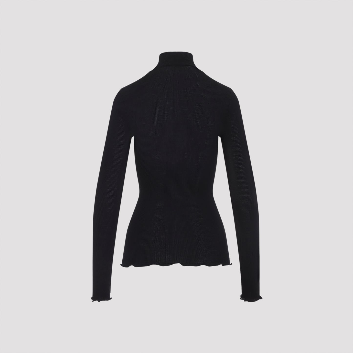 Prada Ribbed Knit Turtleneck Top