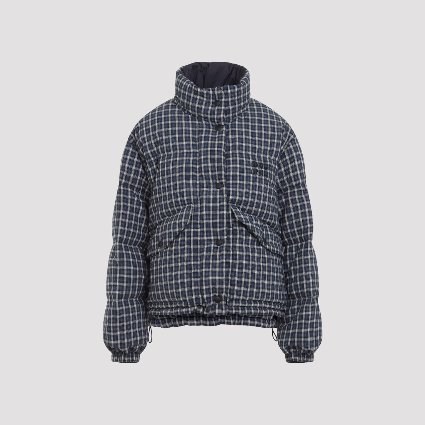 Miu MIu Reversible Checked Down Jacket