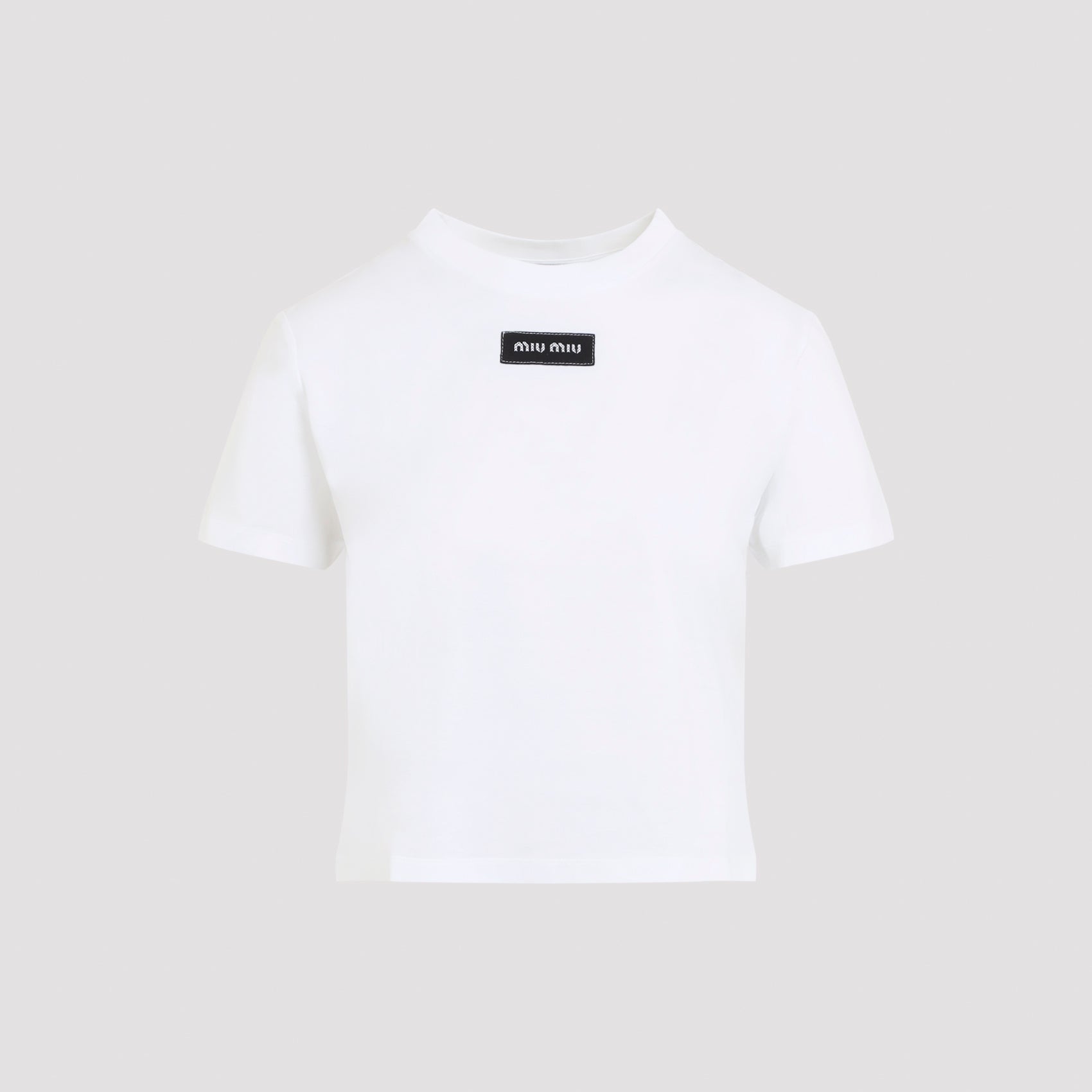 Miu Miu Logo Patch T-Shirt