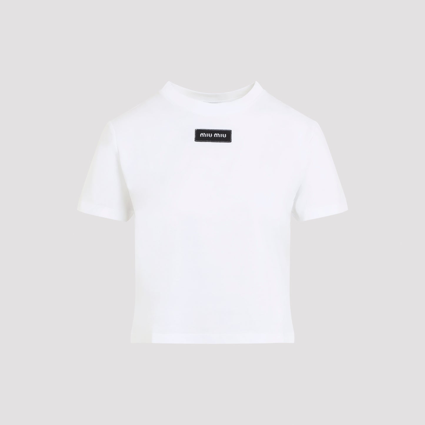 Miu Miu Logo Patch T-Shirt