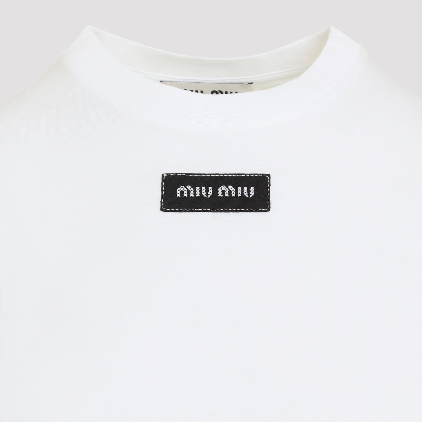 Miu Miu Logo Patch T-Shirt
