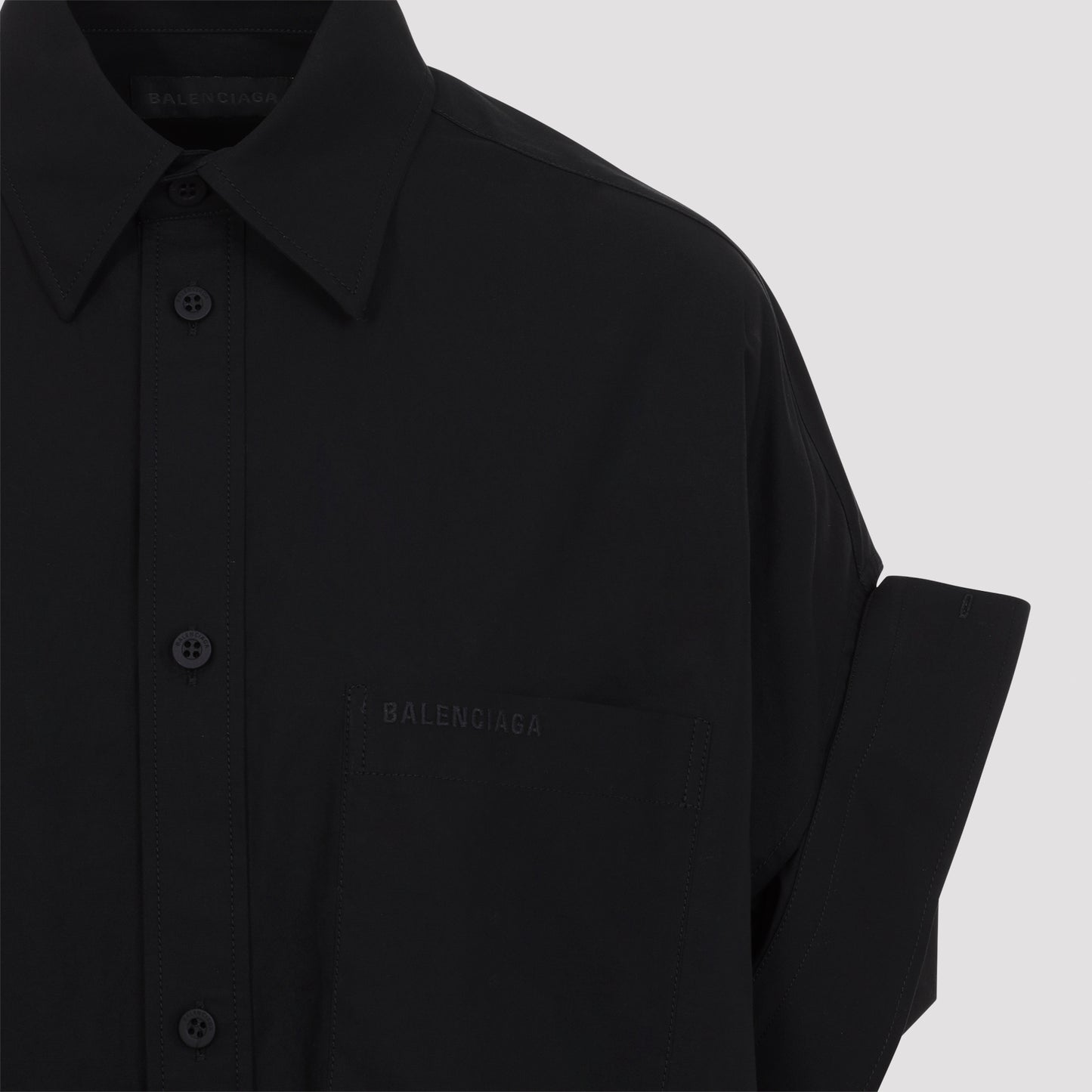 Balenciaga Tucked Sleeve Shirt