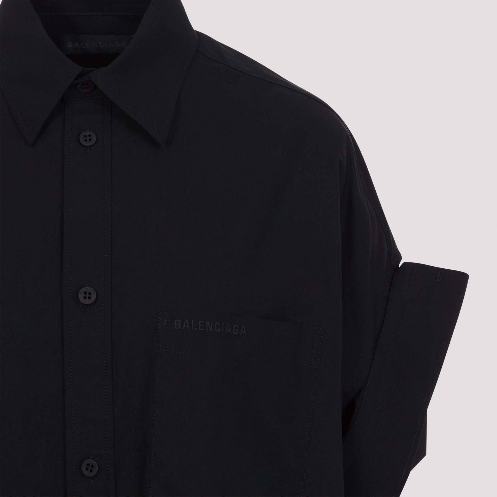 Balenciaga Tucked Sleeve Shirt