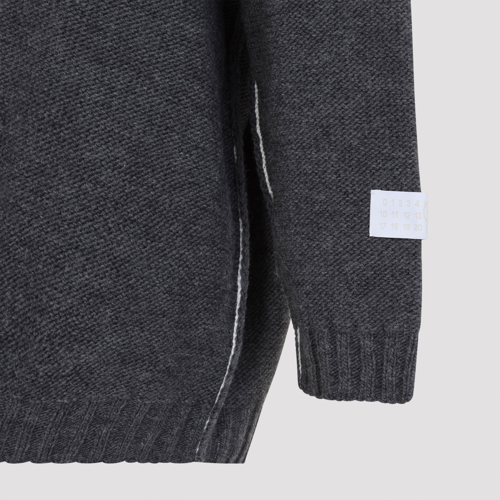 MM6 Maison Margiela V Neck Sweater