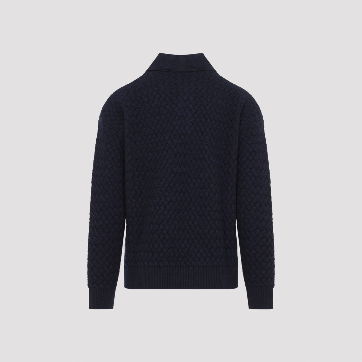 Bottega Veneta Intrecciato Knit Polo