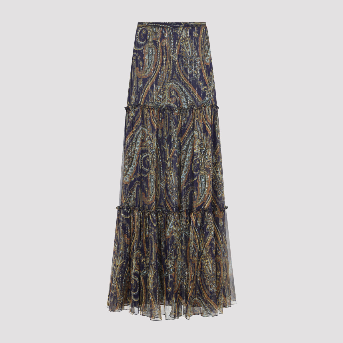 Etro Long Silk Skirt