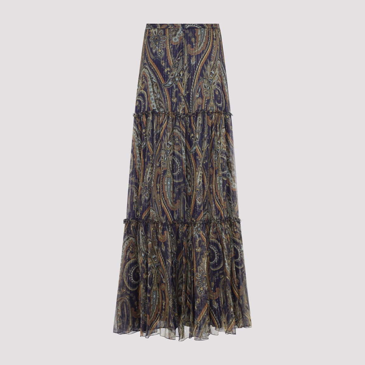 Etro Long Silk Skirt