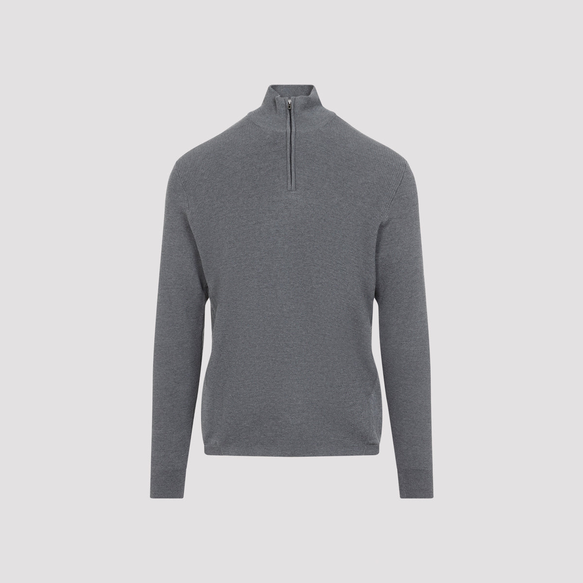 Sease Waffle Half Zip Turtleneck