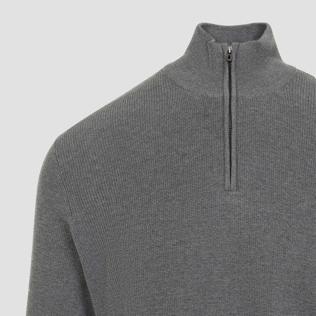 Sease Waffle Half Zip Turtleneck