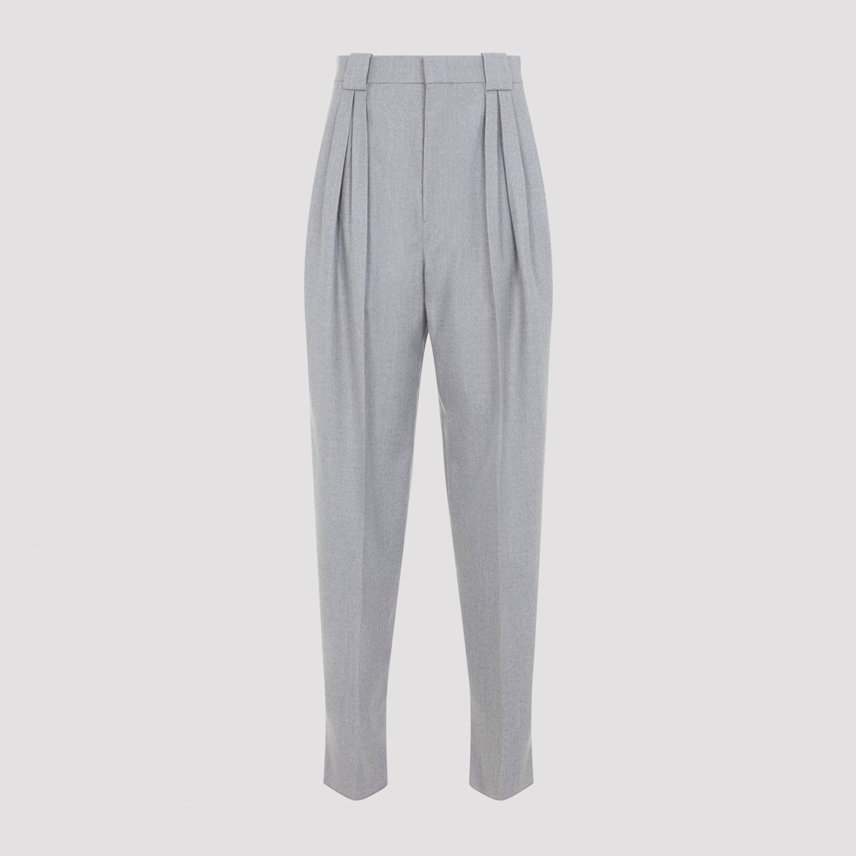 Bottega Veneta Compact Wool Tapered Pants