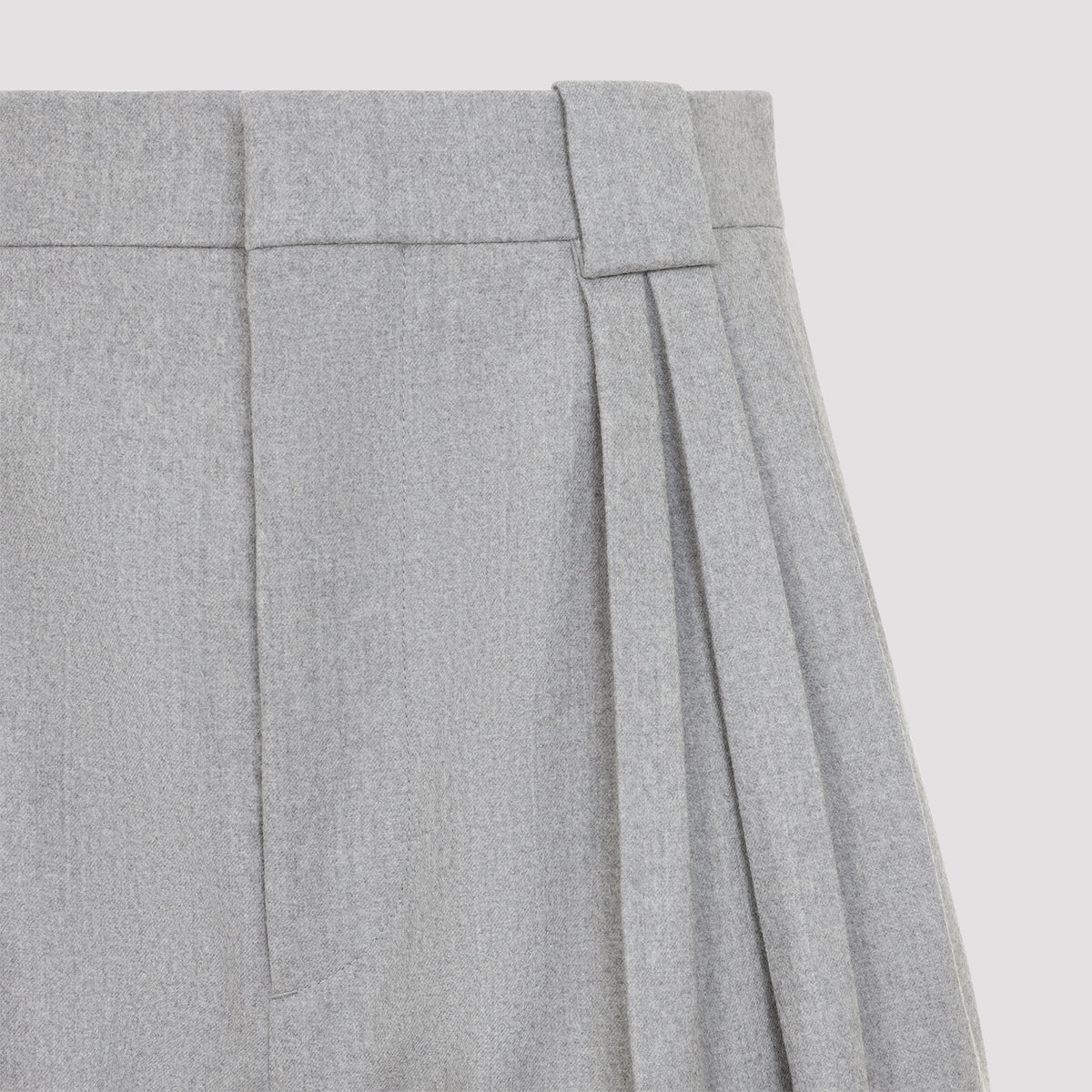 Bottega Veneta Compact Wool Tapered Pants