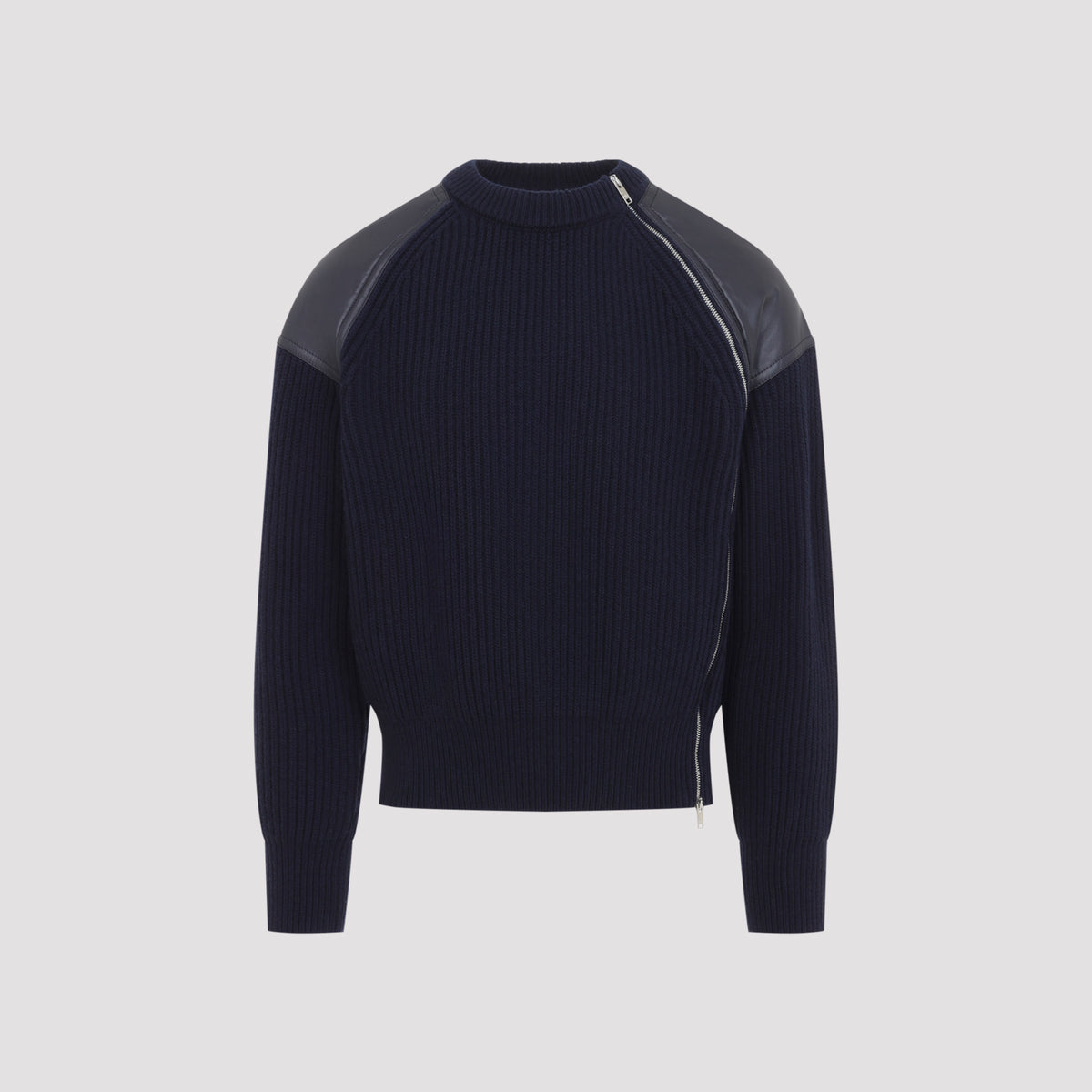 Bottega Veneta Patch Leather Sweater
