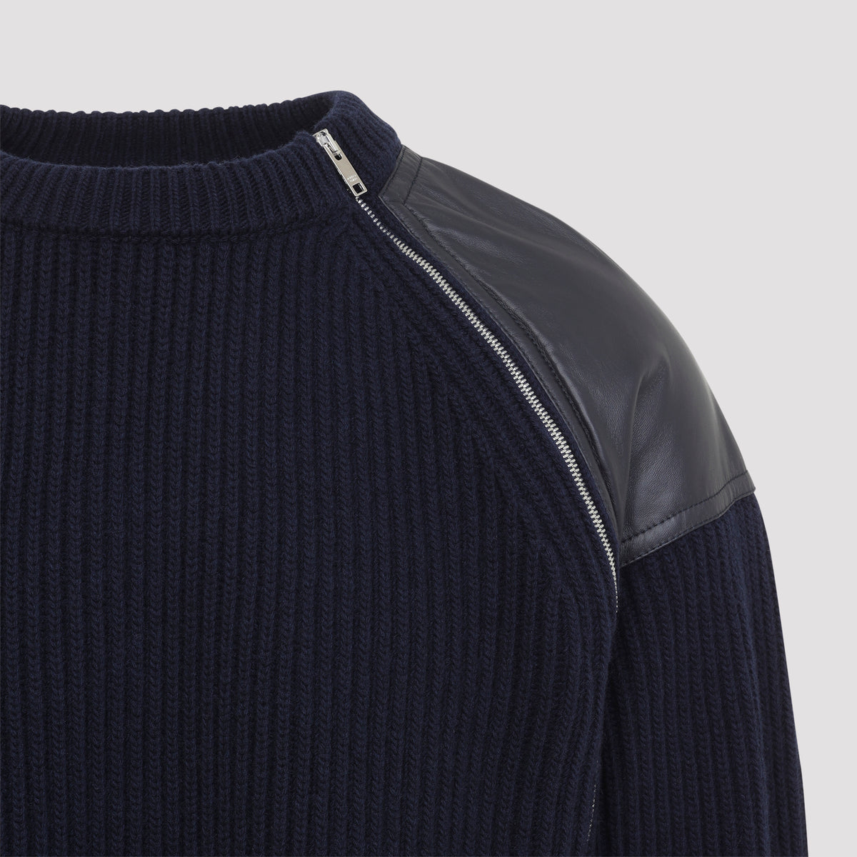 Bottega Veneta Patch Leather Sweater