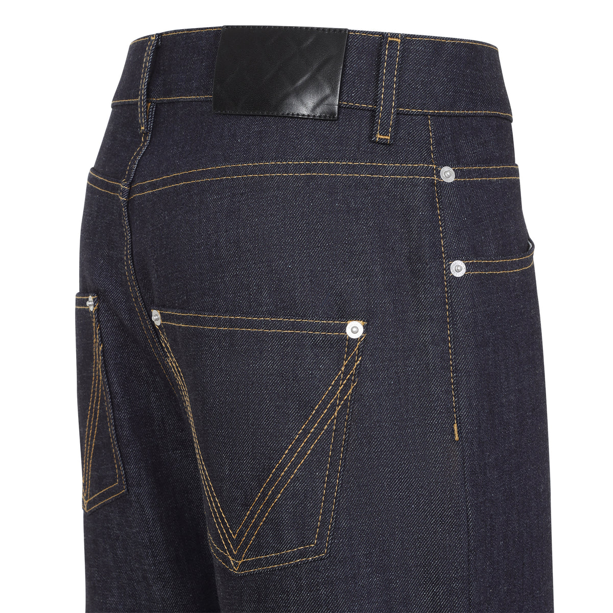 Bottega Veneta Raw Indigo Straight Denim