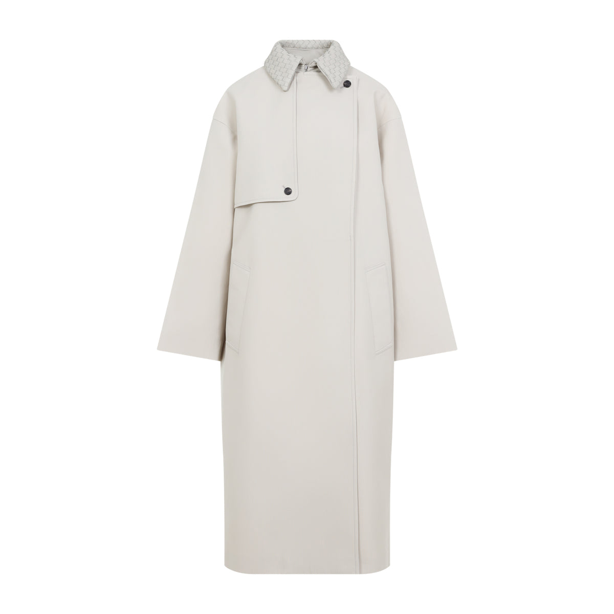 Bottega Veneta Wool Cotton Striped Coat