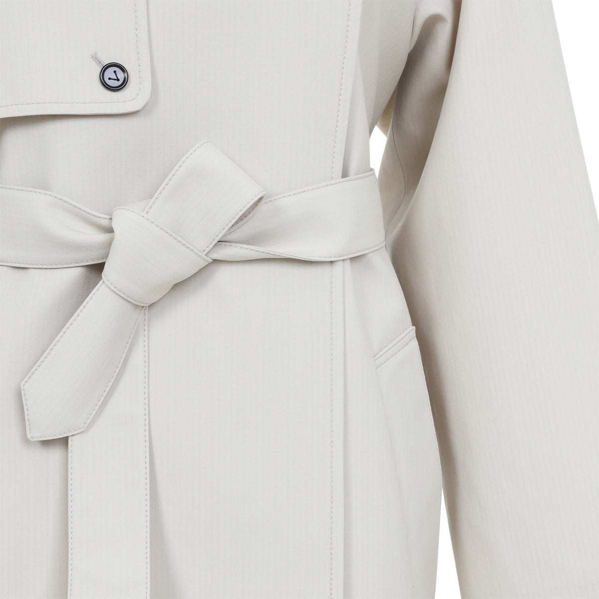 Bottega Veneta Wool Cotton Striped Coat