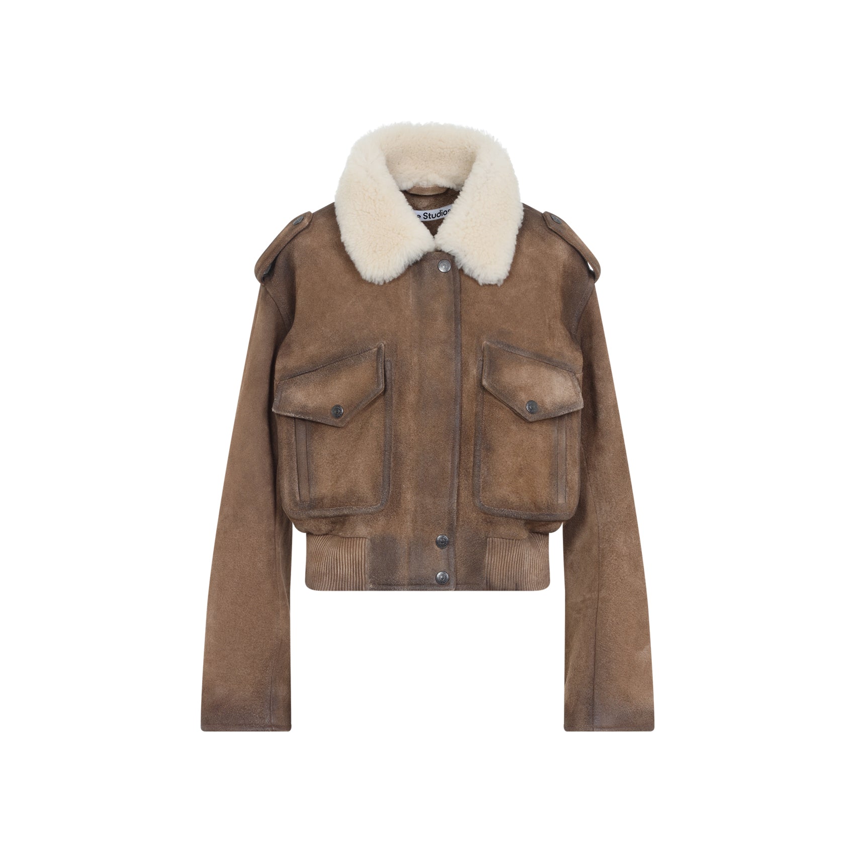 Acne Studios Leather Bomber Jacket