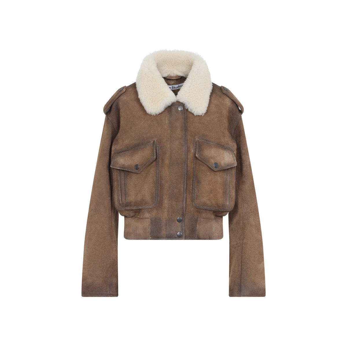 Acne Studios Leather Bomber Jacket