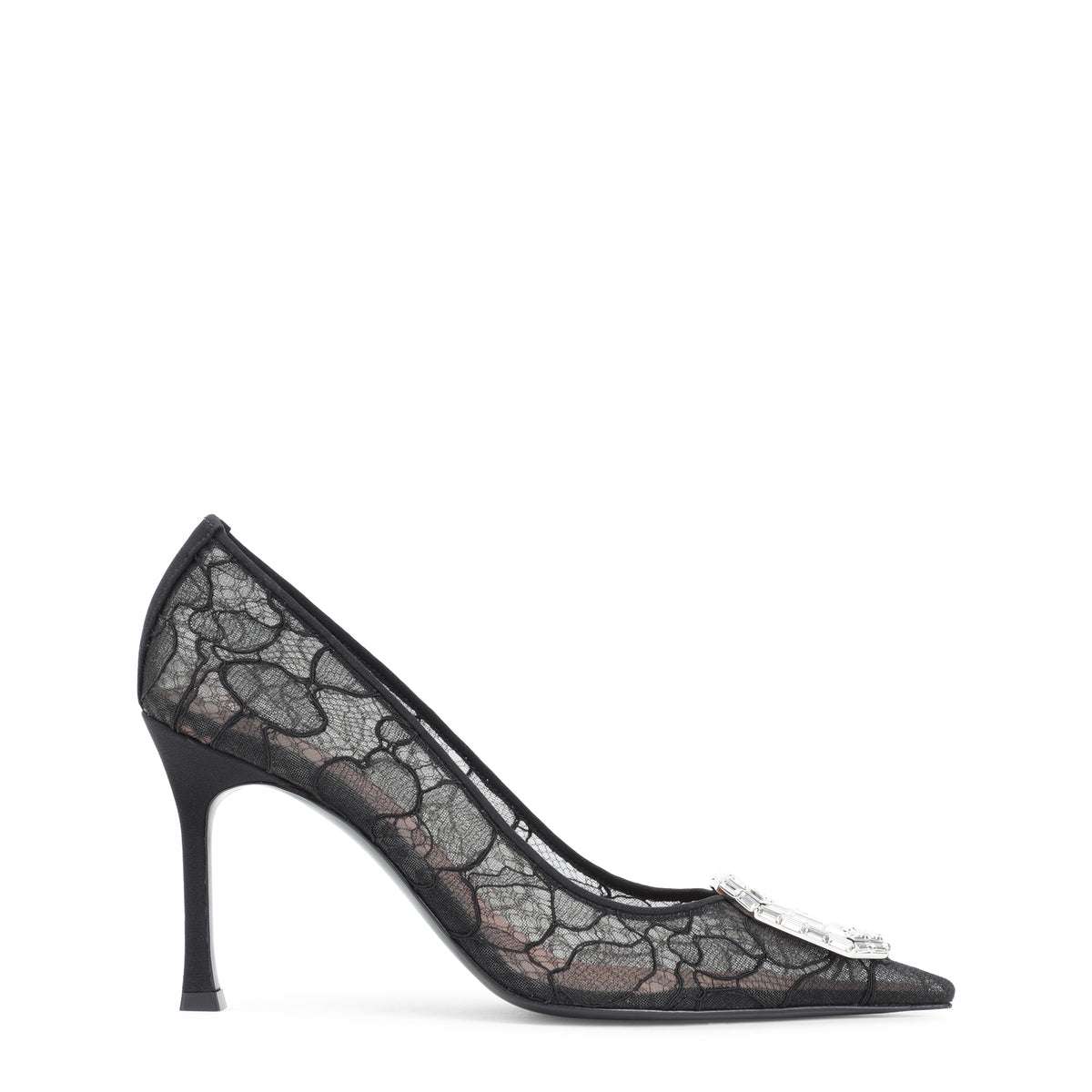 Amina Muaddi Camelia Lace Pump