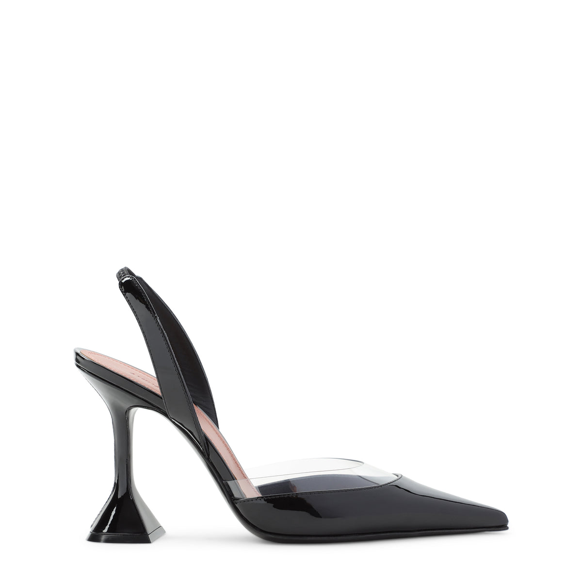 Amina Muaddi Lara Sling 95 Patent Pvc