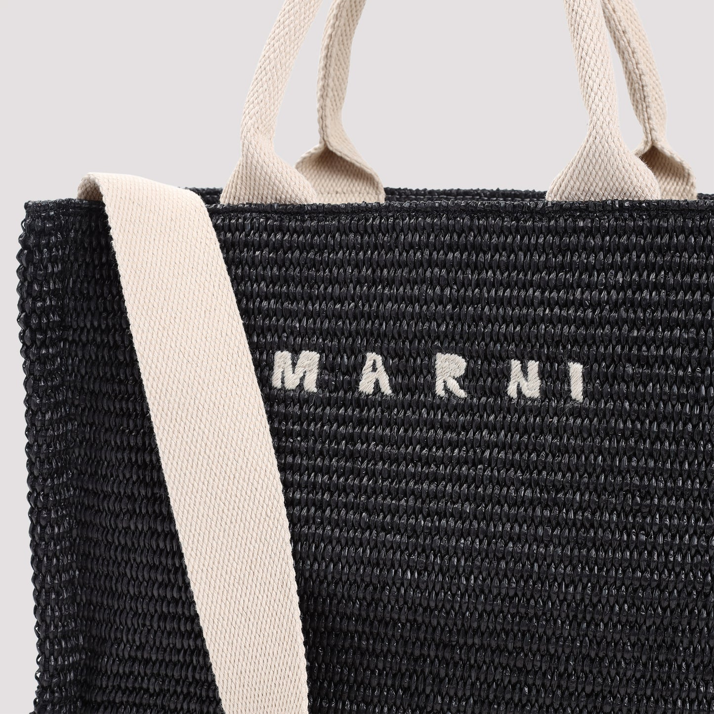 Marni Raffia East-West tote bag