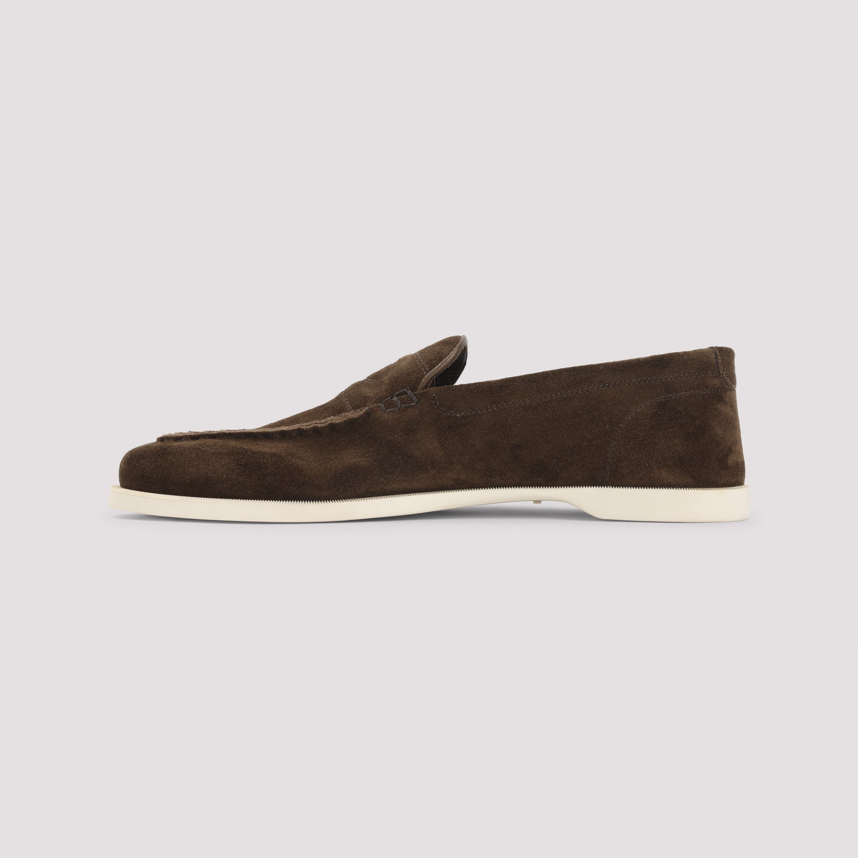 John Lobb Pace Suede Oval Flexi Loafers